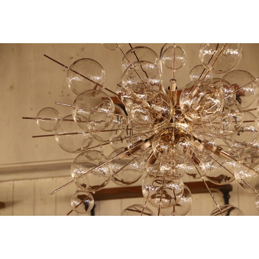 LED 付き 】12灯 バブルシャンデリア - Ball ボール12 バブル ガラス