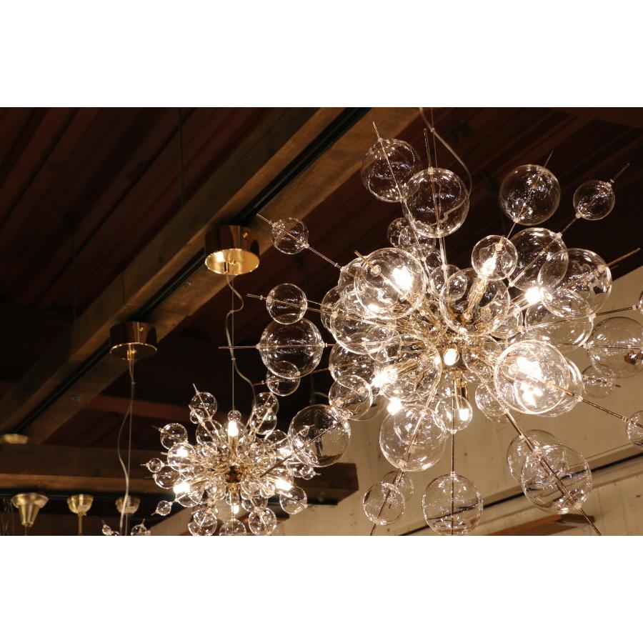LED 付き 】12灯 バブルシャンデリア - Ball ボール12 バブル ガラス