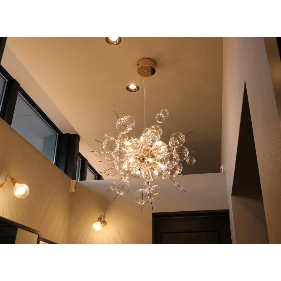 LED 付き 】12灯 バブルシャンデリア - Ball ボール12 バブル ガラス 