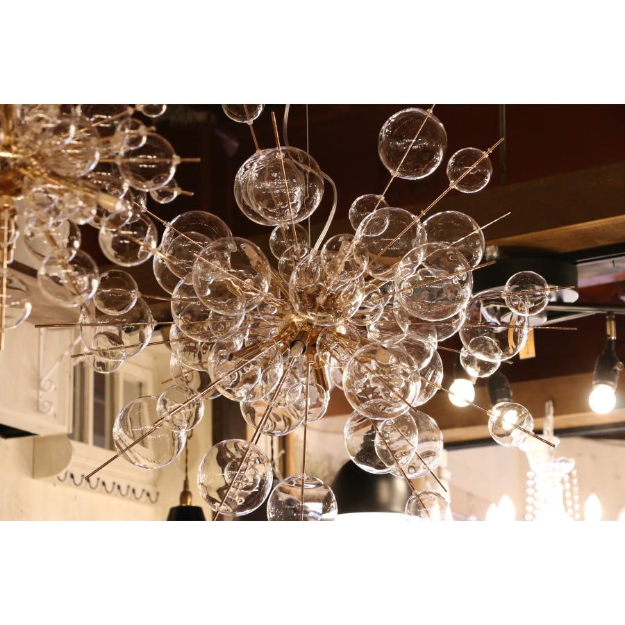 LED 付き 】12灯 バブルシャンデリア - Ball ボール12 バブル ガラス