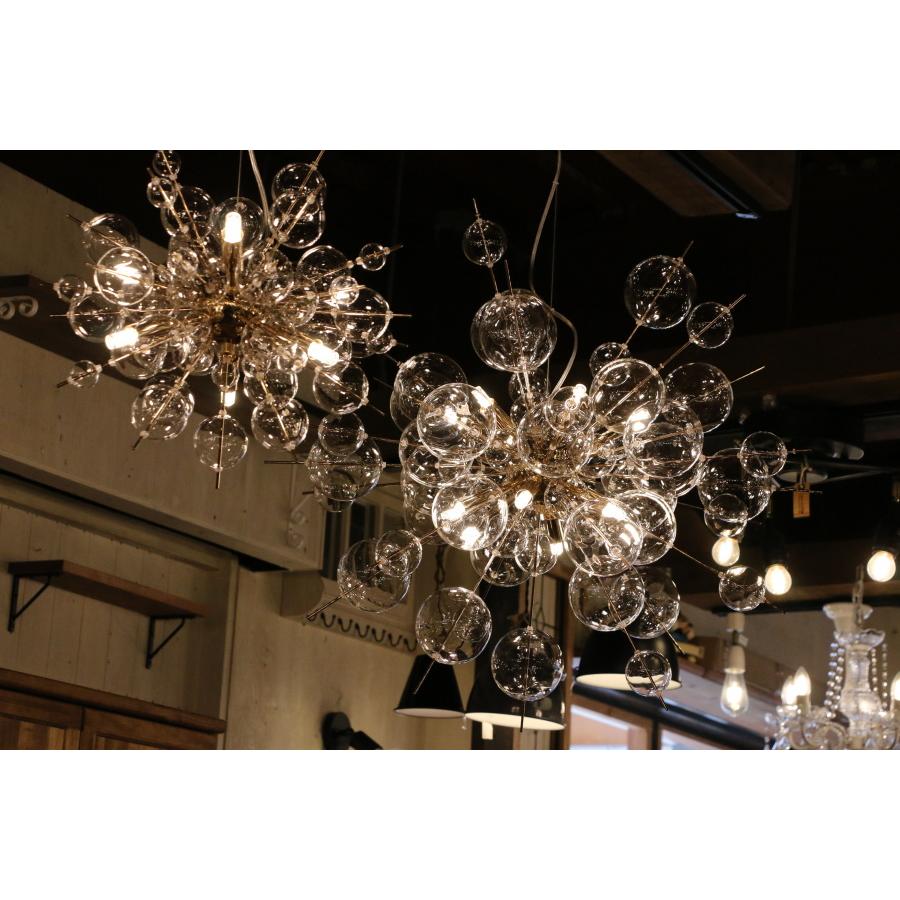 LED 付き 】12灯 バブルシャンデリア - Ball ボール12 バブル ガラス
