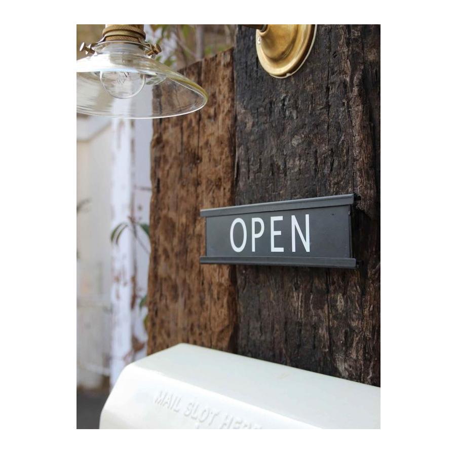 アイアン サイン OPEN ／ CLOSED 表札 数字 案内 ドア 雑貨 店舗