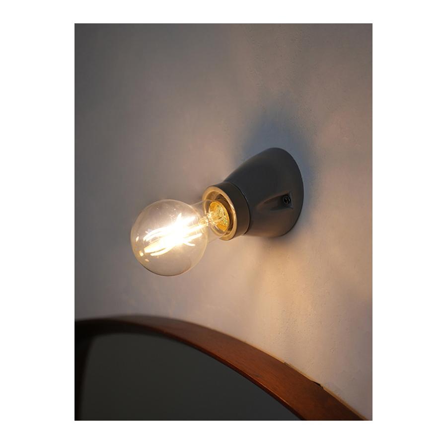 LED電球 付き 】セラミック ソケット - アングル ウォールランプ 間接