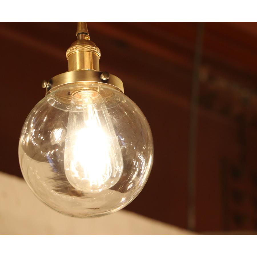 【エジソン型 LED付き】ペンダントランプ ライト プワール - poire -  天井照明 引掛けシーリング リビング ダイニング 廊下 玄関 店舗の画像