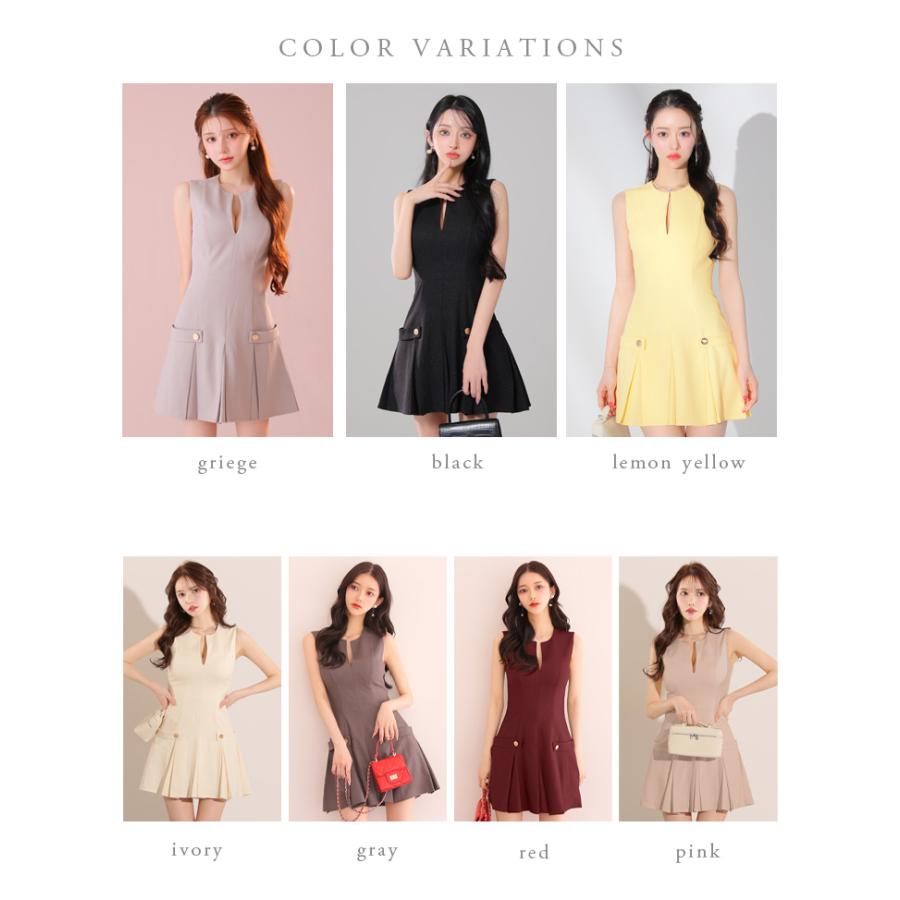 新色追加】【再入荷】【DEA. by ROBE de FLEURS】スリットネック