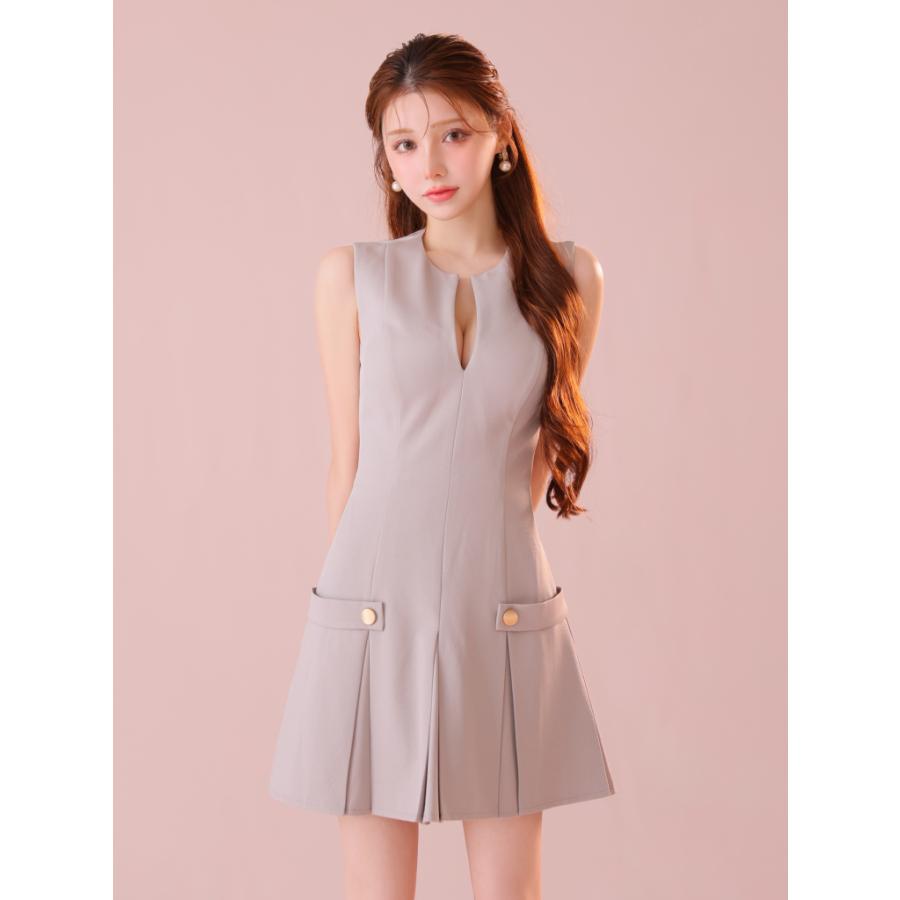 新色追加】【再入荷】【DEA. by ROBE de FLEURS】スリットネック