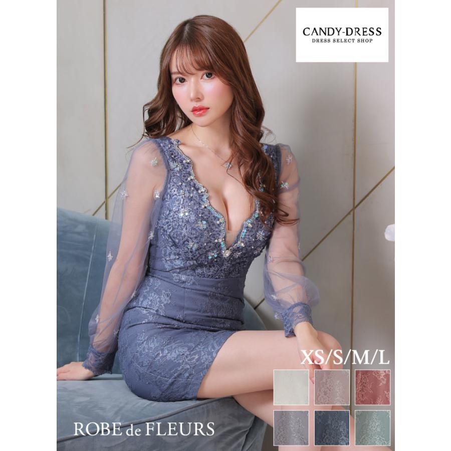 ROBE de FLEURS / ローブドフルール フラワーレース×ビジューチュール  