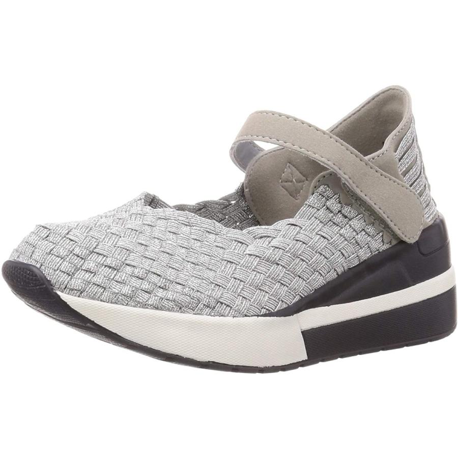 レディース ゴムゴム シルバー バッグ スニーカー スニーカー 厚底ウエッジソールワストラップシューズ Cm Candyforest 25 25