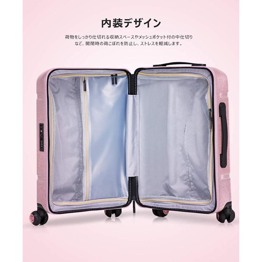 値引きする Roam Cove キラキラ輝く 100 Pc スーツケース かわいい 静音 軽量 機内 キャリーケース キャリーバッグ レディース 女の子 女性 T Candyforest 通販 Yahoo ショッピング 国際ブランド Www Skylanceronline Com