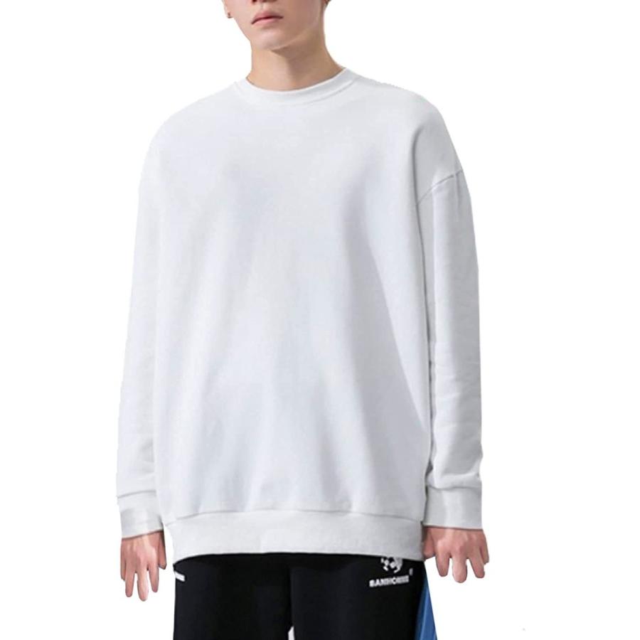 99 Off ライトライフ ４カラー トレーナー メンズ 大きめ ゆったり 長袖 シンプル 無地 プルオーバー カジュアル 秋冬 M Xxl デイリー 着回し