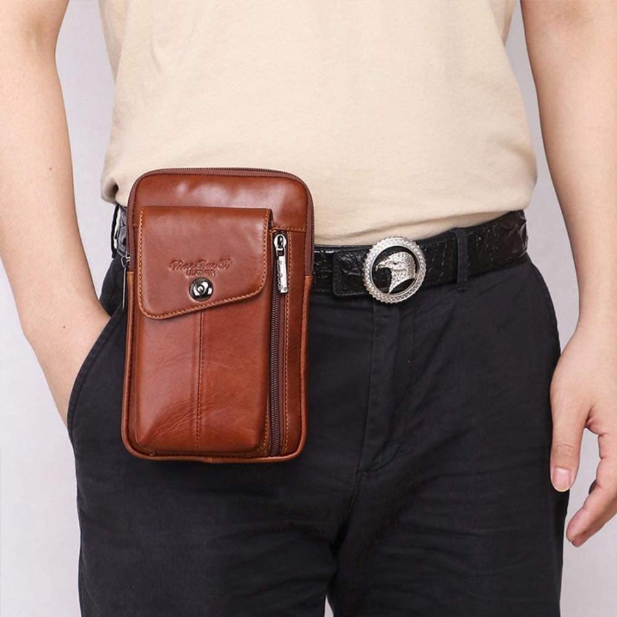 Sale バッグ ビジネス用ウエストバック メンズ ミニショルダーバッグ 紳士用ウエストポーチ 牛本革 ランキング 腰 ベルトポーチ レザー サイドフィットバッグ 薄型 Www Threeriversofs Com