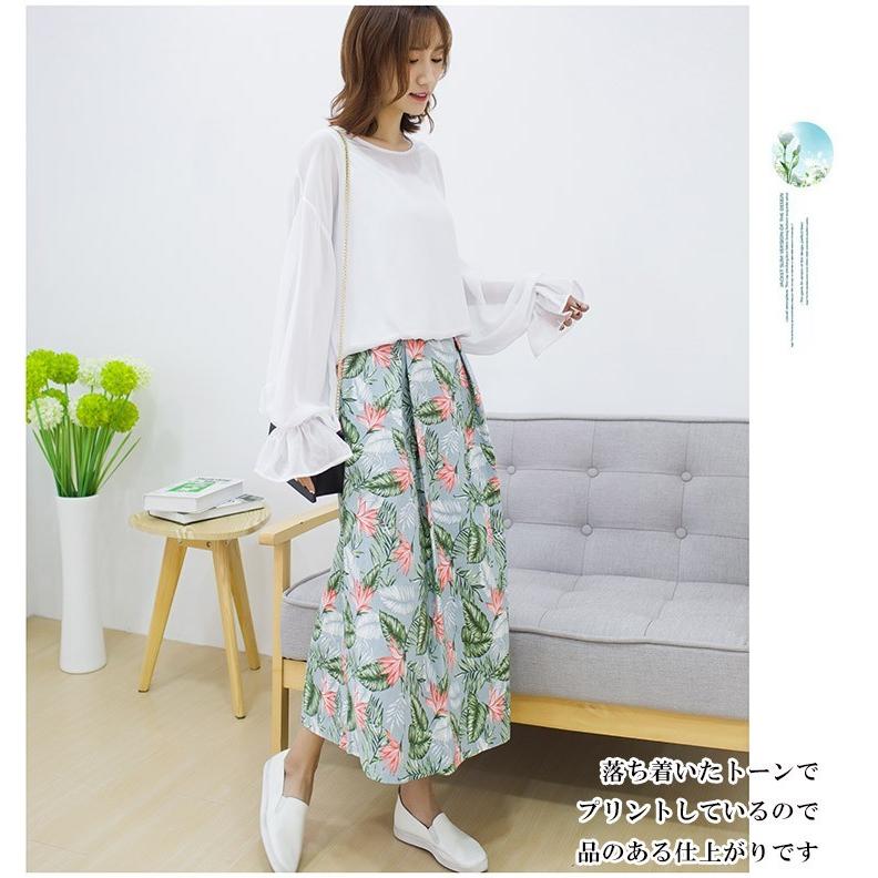 レディース 花柄 ワンピース ロングスカート 2way ボタニカル柄