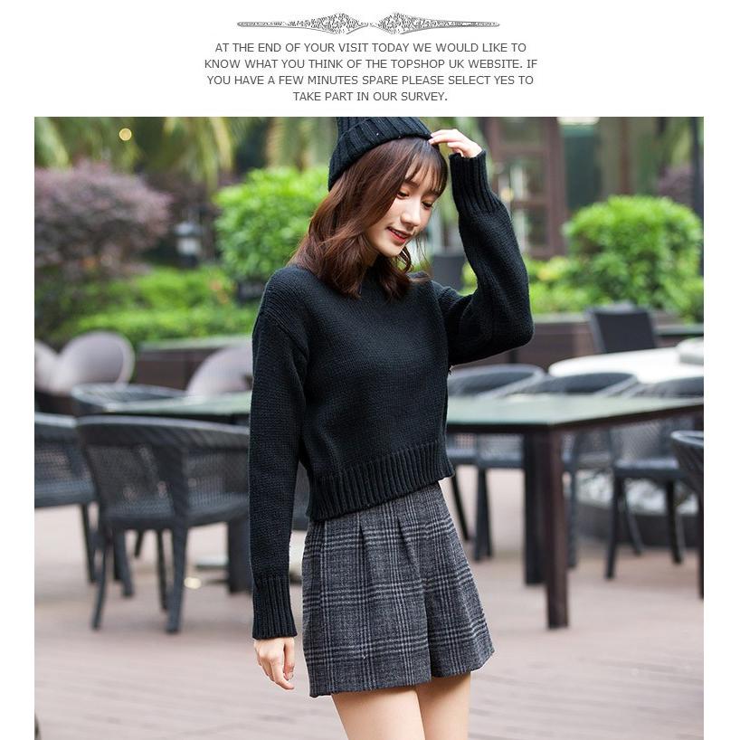 レディース グレンチェック ショートパンツ フレアパンツ 秋冬  