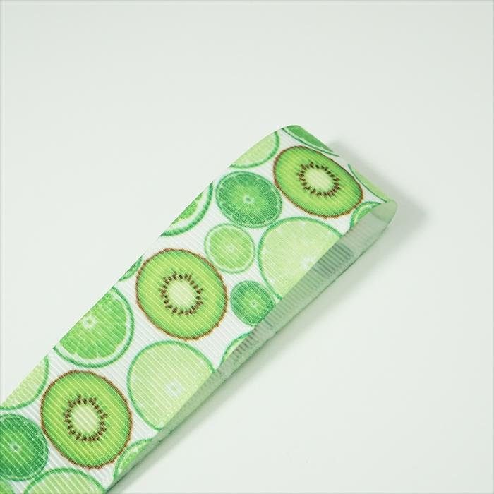 グログランリボン フルーツ柄 幅25mm 1m 4種類 : Candy Smileヤフー