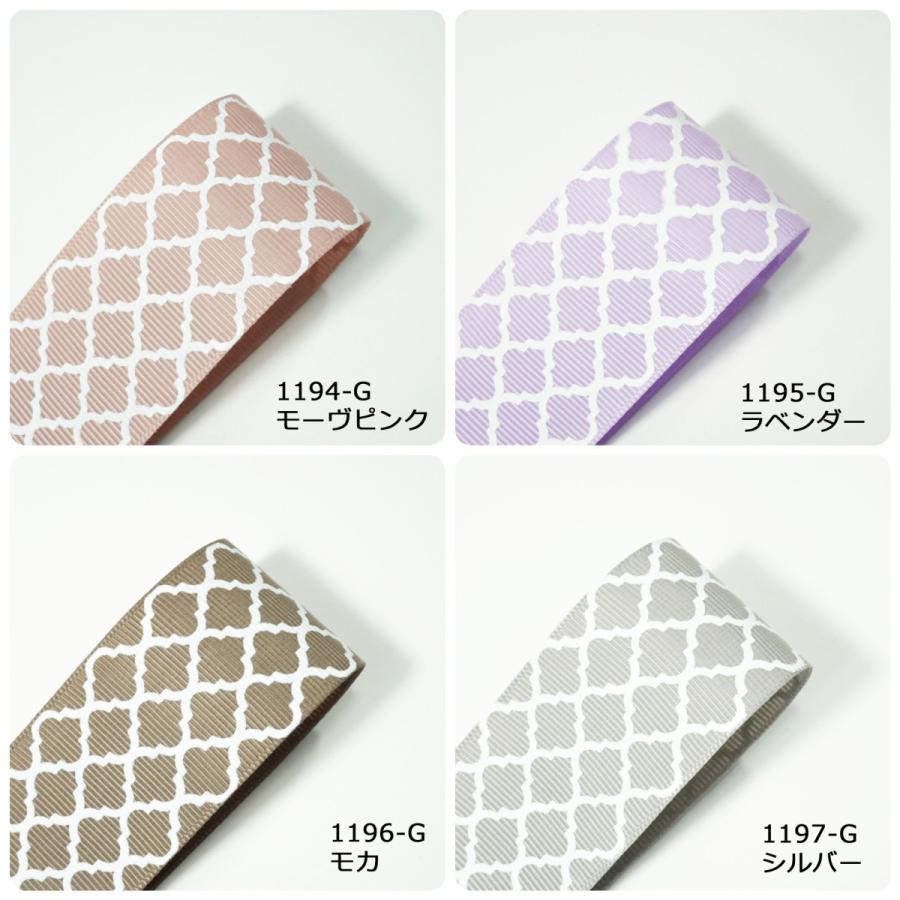 高密度グログランリボン モロッカン柄 38mm : Candy Smileヤフー 