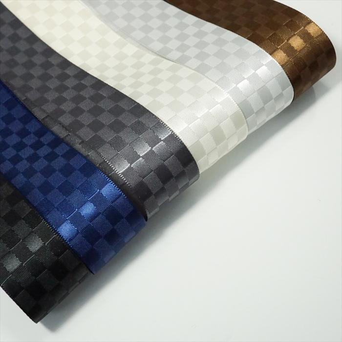 両面サテンリボン　格子柄　２５ｍｍ |  | 07