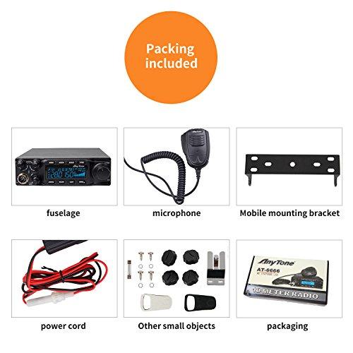 新春セール AnyTone AT-6666トラック用10メートル無線SSB (PEP) /FM/AM/PAモード、高出力15 W AM、45 W FM、60 W SSB (PEP) 付き 【MY9129187152】(31982円)