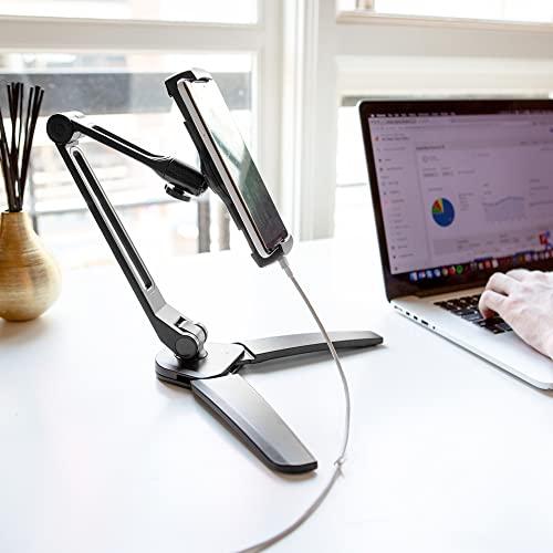 Kanto DS250 拡張アーム スマートフォン&タブレットスタンド 壁取り付けブラケット2個付き Extended Arm ブラック DS250 DS250 Kanto 拡張アーム スマートフォン&タブレットスタンド 壁取り付けブラケット2個付き Extended Arm ブラック