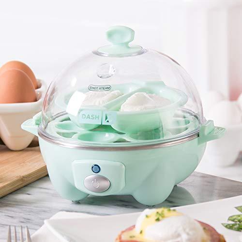DASH Safe Slice Mandoline、Aqua&Rapid Egg Cooker:6卵容量の固ゆで卵、ポーチドエッグ、スクランブルエッグ、オムレツの自動シャット機能付き電気卵調理器 DASH Safe Slice Mandoline Aqua&Rapid Egg Cooker 6卵容量の固ゆで卵 ポーチドエッグ スクランブルエッグ オムレツの自動シャット機能付き電気卵調理器 製品1