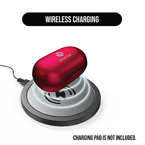Raycon日常的なBluetoothワイヤレスイヤホン-ステレオサウンドインイヤー型BluetoothヘッドセットTrue Wireless Earbuds 32 Hours Playtime (Matte Red) Raycon日常的なBluetoothワイヤレスイヤホン ステレオサウンドインイヤー型BluetoothヘッドセットTrue Wireless Earbuds Hours Playtime Matte Red Everyday