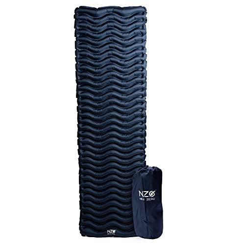NEAR 0膨張式スリーピングパッド、超軽量キャンピングマットレス、キャンプ、ハイキング、ビーチ、バックパッキング旅行などのための携帯型