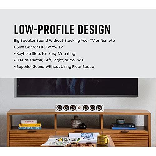 新品未使用！ ポークオーディオ POLK AUDIO SIGNATURE ELITE ES35 スリムセンタースピーカー(LCR)ブラック ES35BLK 【JSB1496786689】(52437円)