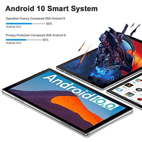 超高速Androidタブレット10インチ5 G WiFi、6 GB RAM 64 ROM 256 GB、2022最新アップデート4 G対応携帯電話Android 10.0 Octa Core 1200 x 1920 IPS FHD デ