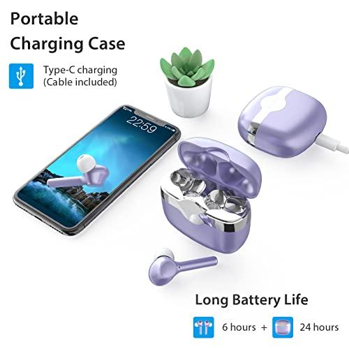 2点、パープルワイヤレスイヤホン1個とブルーブルートゥースヘッドフォン1個のバンドル 2点 パープルワイヤレスイヤホン1個とブルーブルートゥースヘッドフォン1個のバンドル