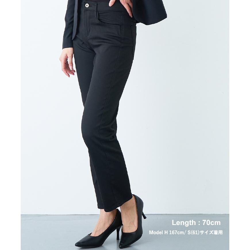V12 スリムフィット ブラックパンツ M S〜7L】【Everyday Black Pants Series!!!】スリム ストレート パンツ