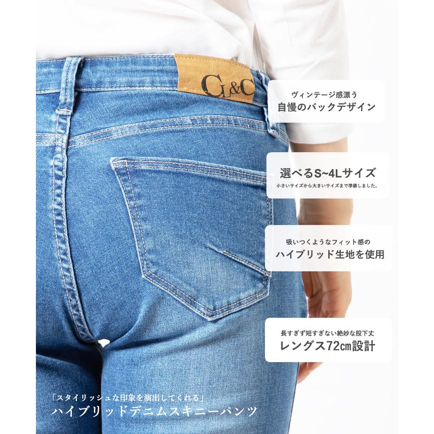 デニム スキニーデニムパンツ スキニーパンツ ストレート スリム
