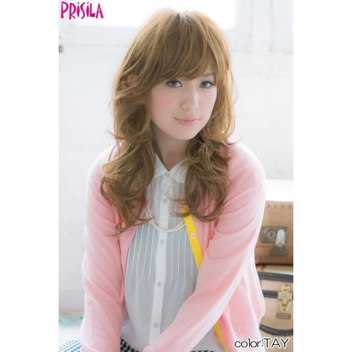 フルウィッグ モアフェミニンカール A-663 耐熱 【PRISILA プリシラ】 (送料無料)ウィッグ ウイッグ ウィッグ フルウィッグ ロング オールウィッグ モアフェミニンカール A