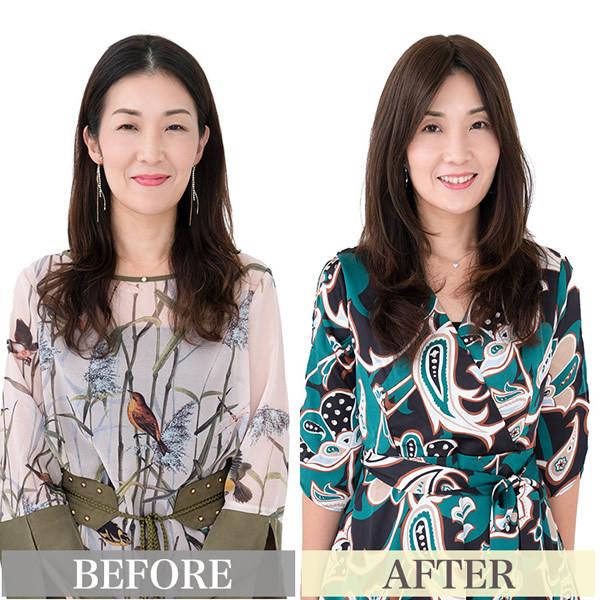 アクアドール 総手植え人毛100%ヘアピース リアルスキン ロングタイプ ahp017 (送料無料) トップピース トップカバー ウイッグ 白髪かくし ボリュームアップの画像