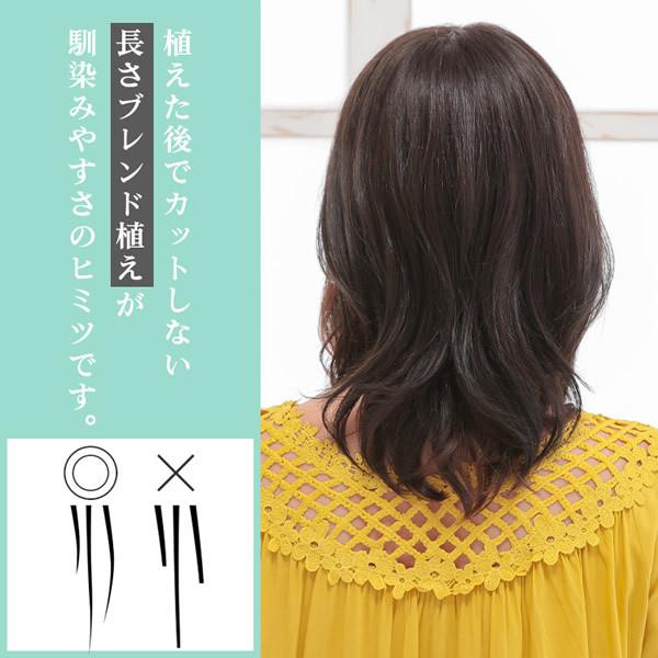 AQUADOLL（アクアドール） 総手植え人毛MIXヘアピース ワイドリアル 