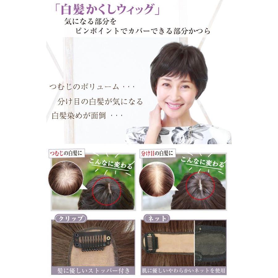 プリシラ 耐熱白髪かくしウィッグ【つむじタイプ】ST-004耐熱