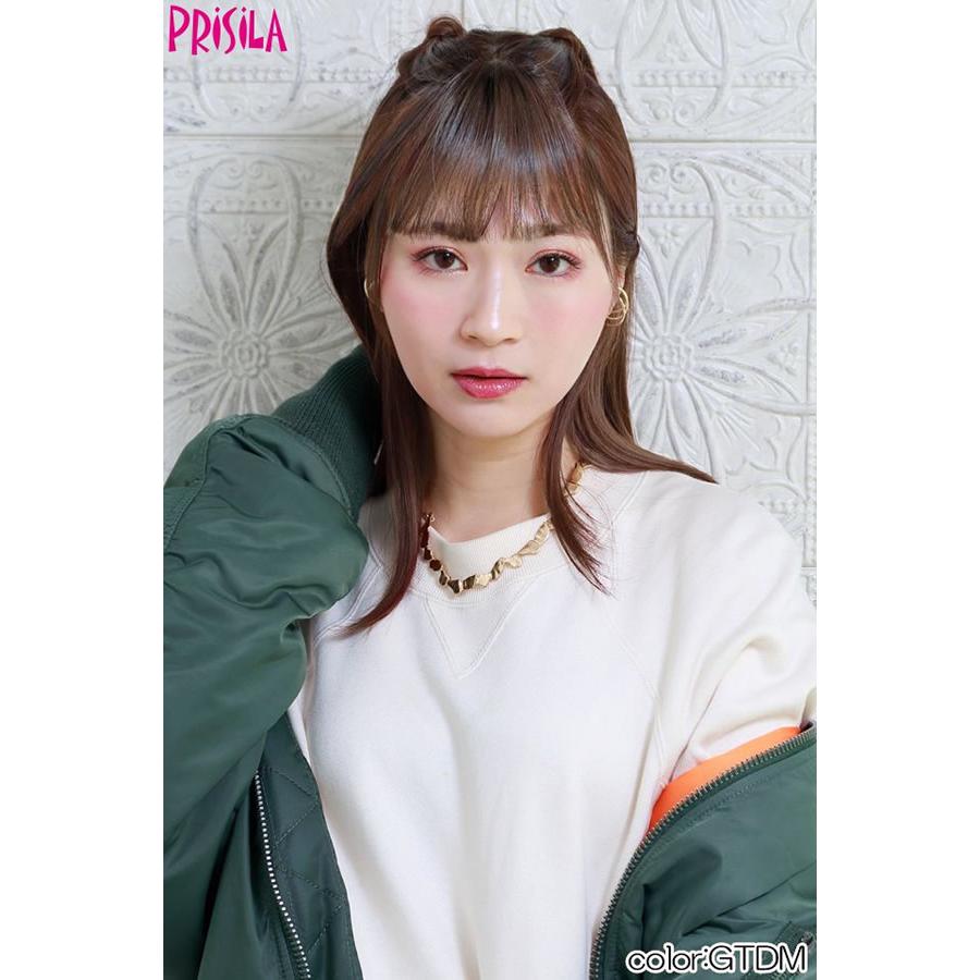 プリシラ つむじあり前髪ウィッグ【ナチュラルぱっつんバングス】 TFX