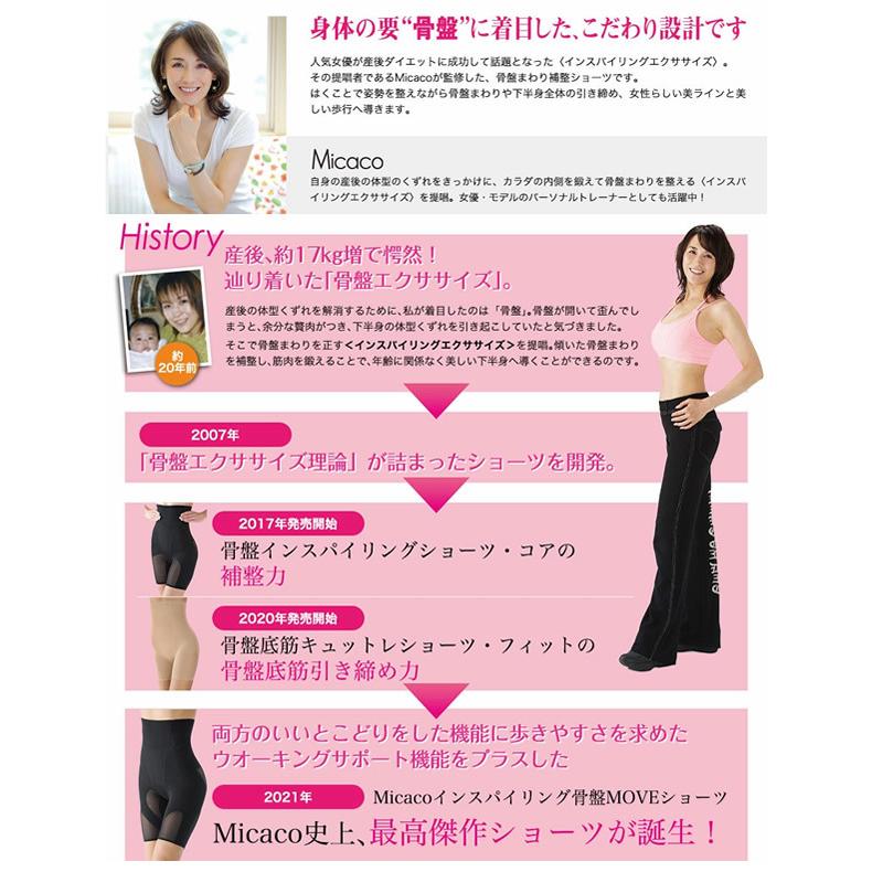 正規販売店 Micacoインスパイリング骨盤MOVEショーツ 2枚セット (送料
