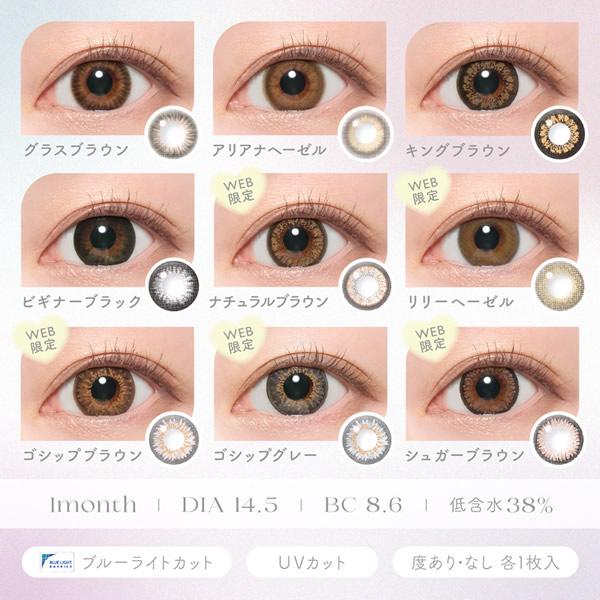 鈴木愛理 キャンディーマジック BLB ワンマンス 1箱1枚×2箱 (メール便送料無料) カラコン 1ヶ月 ブルーライトカット マンスリー 度なし 度あり | candymagic | 04