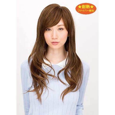 日本全国送料無料 ラパンドアール クリスタルロングウェーブ ミルキーブラウン フルウィッグ コスプレ ウィック ウイッグ かつら つけ毛 女性 オールウィッグ 長い ロング 安い購入 Atempletonphoto Com