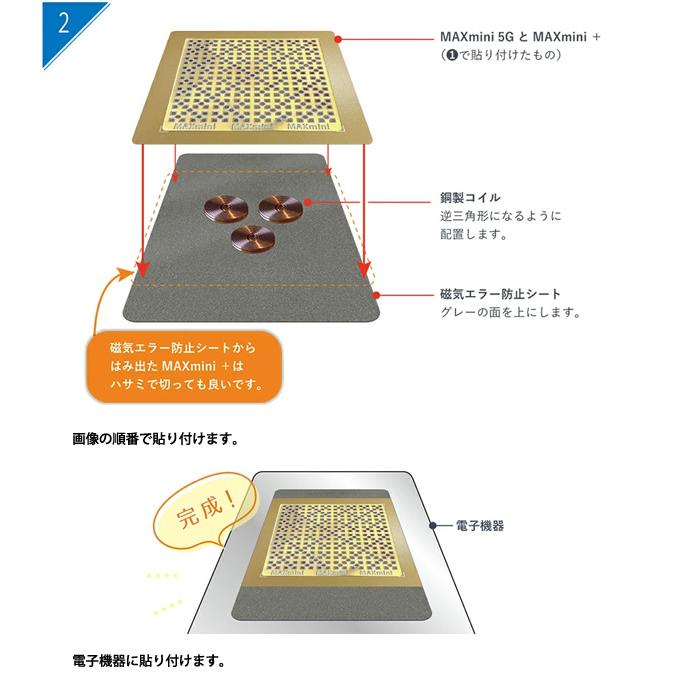 電磁波 対策 電磁波ブロッカー MAX mini スペシャルセット (メール便送料無料) 丸山修寛先生監修 5G Wi-fi wifi 電磁波対策 マックス ミニ シート｜candy｜04