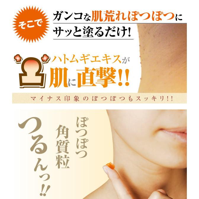 ぽっつるん 15g (メール便送料無料) 角質ケア クリーム 凹凸 スキンケア 顔 背中 首筋 胸元 いぼ イボ ポツポツ ハトムギ ヨクイニン リピジュア | ドリーム | 02