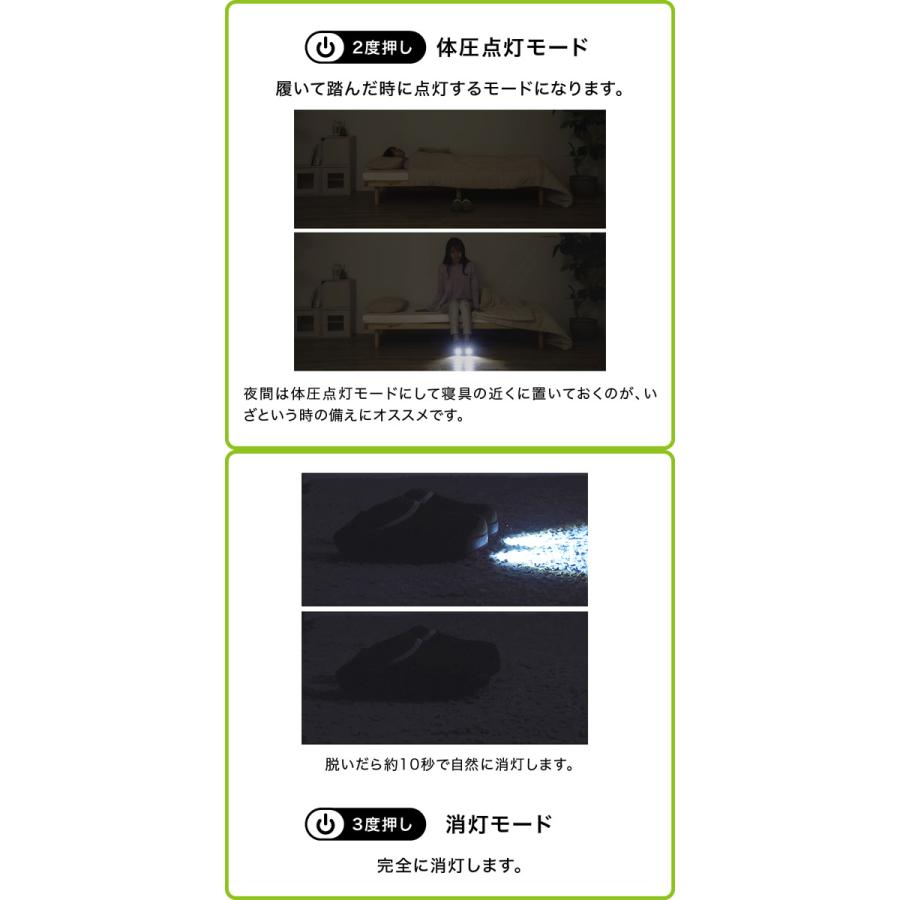 SONAENO 防災ライトルームシューズ (送料無料) 防災シューズ 防災靴 LEDライト付き ルームシューズ 履くと光る 安全靴 防災サンダル 防災アドバイザー 災害対策 | PROIDEA | 08