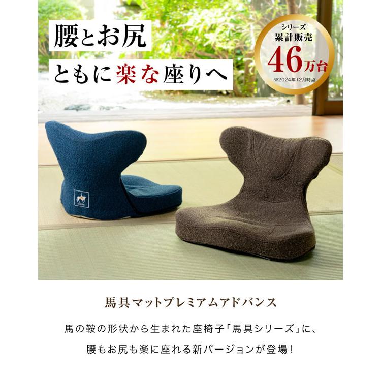 馬具マットプレミアムアドバンス (送料無料) 骨盤 姿勢 補正 猫背 ダイエット スリム 椅子 マット クッション 馬具 自宅 オフィス 敬老の日 誕生日 | ブランド登録なし | 01