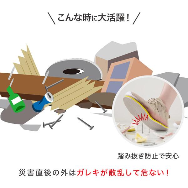 SONAENO 踏み抜き防止快適歩行インソール (送料無料) 防災グッズ ソナエノ 防災 震災 災害 防災シューズ ガラス 釘 けが予防 安全靴 災害対策グッズ 備え 避難所 | PROIDEA | 05