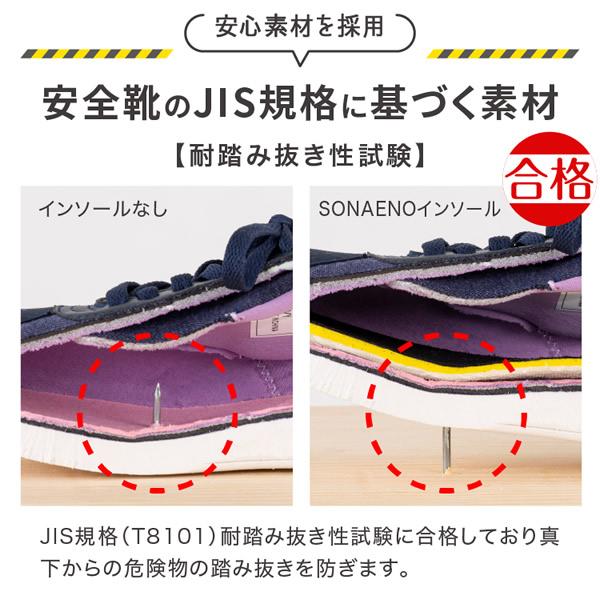 SONAENO 踏み抜き防止快適歩行インソール (送料無料) 防災グッズ ソナエノ 防災 震災 災害 防災シューズ ガラス 釘 けが予防 安全靴 災害対策グッズ 備え 避難所 | PROIDEA | 06