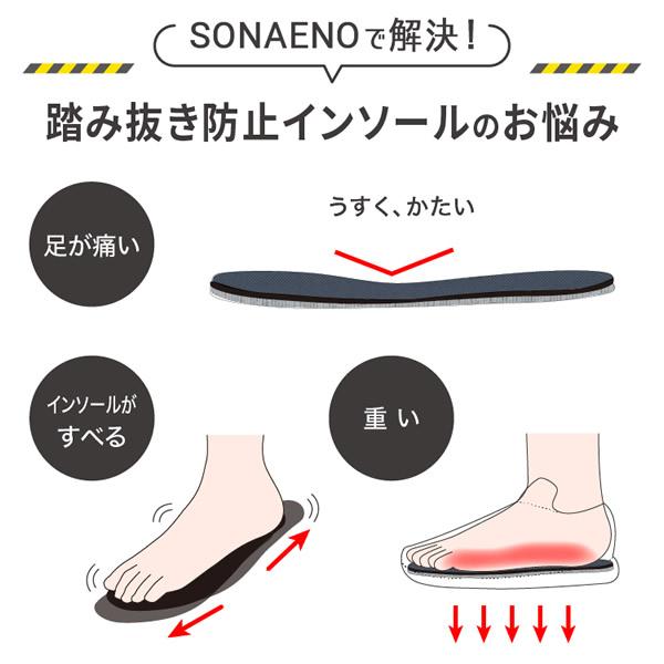 SONAENO 踏み抜き防止快適歩行インソール (送料無料) 防災グッズ ソナエノ 防災 震災 災害 防災シューズ ガラス 釘 けが予防 安全靴 災害対策グッズ 備え 避難所 | PROIDEA | 09