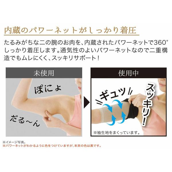 こっそり重ね着 二の腕シェイパー (メール便送料無料) 着圧 加圧