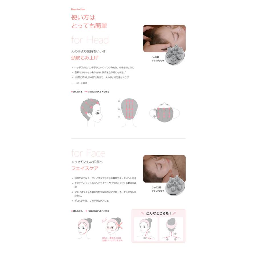 myse ミーゼヘッドスパリフト フェイス用アタッチメント付 選べる