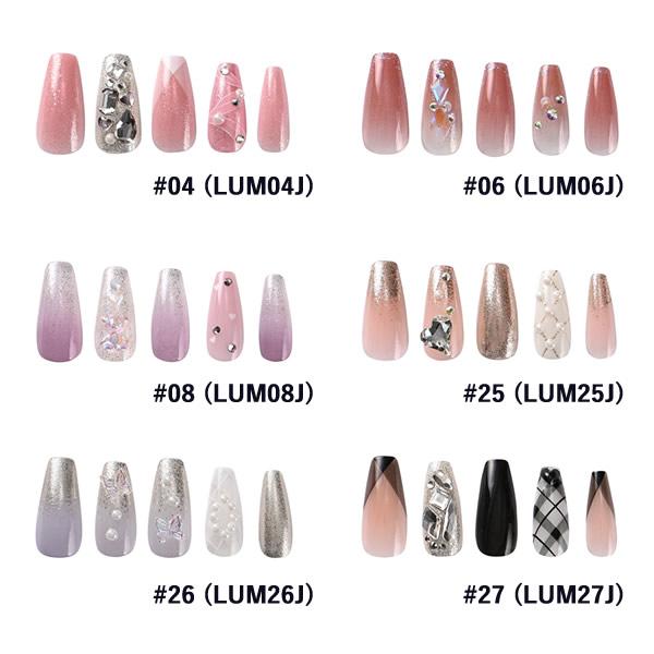 KISS NEW YORK ルミナス (メール便送料無料) キスニューヨーク 人気 ネイル ネイルチップ セルフネイル LUMINOUS コフィンシェイプ アーモンドシェイプ 3D | KISS NEW YORK | 01