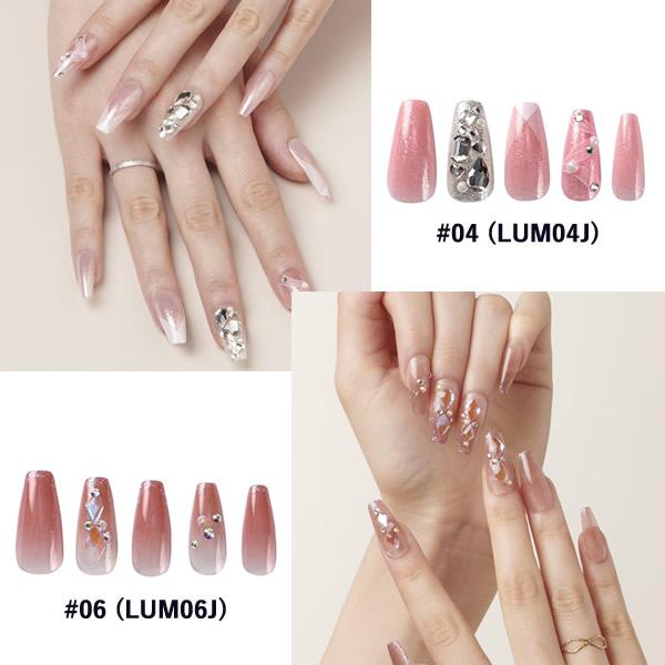 KISS NEW YORK ルミナス (メール便送料無料) キスニューヨーク 人気 ネイル ネイルチップ セルフネイル LUMINOUS コフィンシェイプ アーモンドシェイプ 3D | KISS NEW YORK | 04