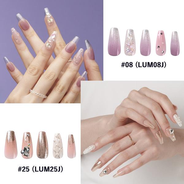 KISS NEW YORK ルミナス (メール便送料無料) キスニューヨーク 人気 ネイル ネイルチップ セルフネイル LUMINOUS コフィンシェイプ アーモンドシェイプ 3D | KISS NEW YORK | 05